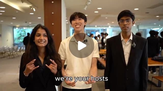Three hosts introducing themselves in the recap reel